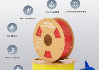 DEEPLEE PETG Filament 1,75mm FDM Druck