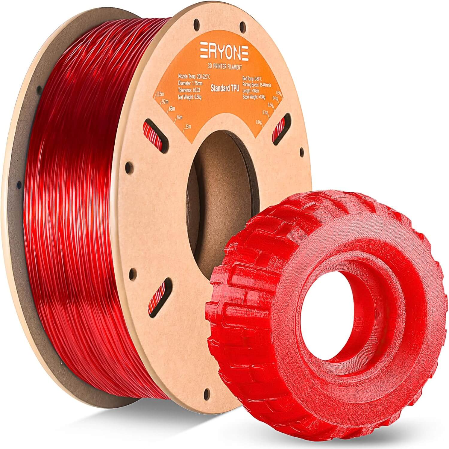 Eryone TPU rot: TPU Filament 1kg