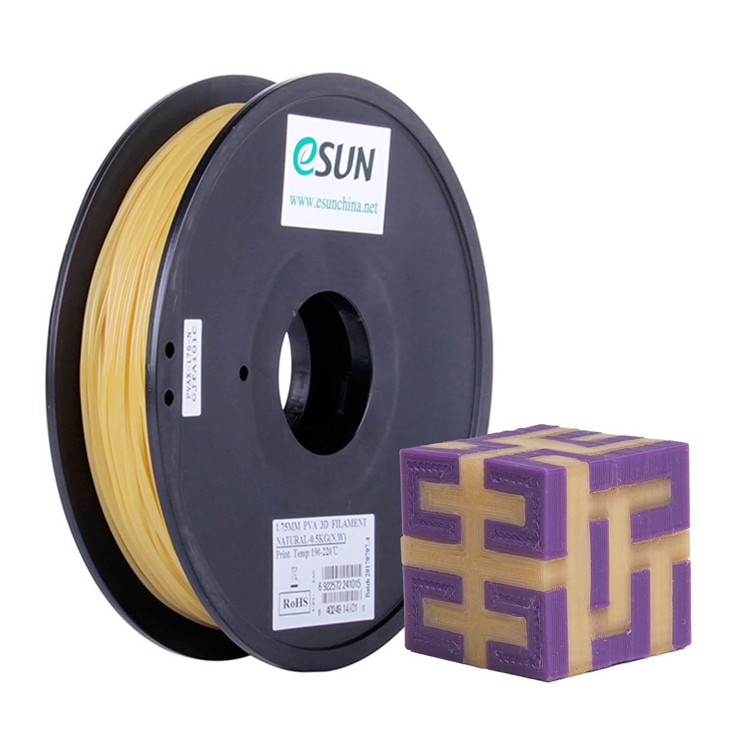 eSUN PVA wasserlöslich 3D Druck 0,5kg: Guter PVA Filament Test