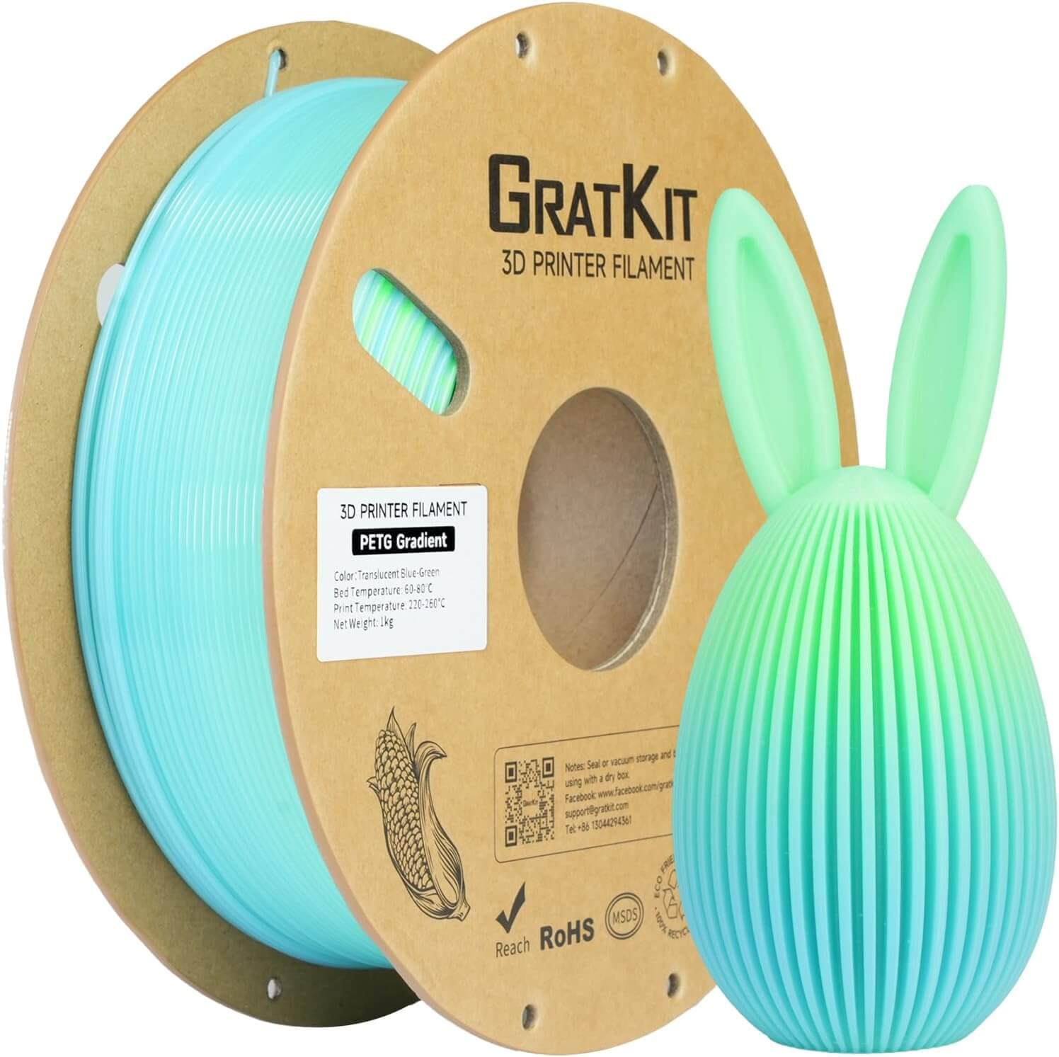 GratKit PETG gradient Filament